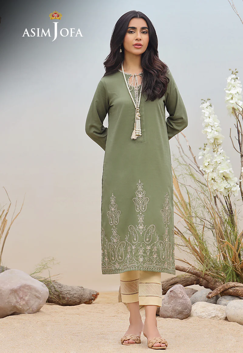 AJWS-06 (1-PC) EMBROIDERED SELF JACQUARD 1 PC - Image 2