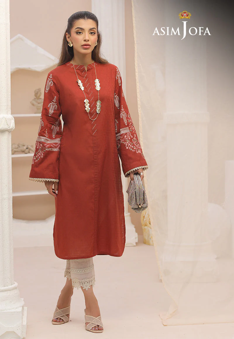 AJWSD-13 (1-PC) EMBROIDERED SELF-JACQUARD STITCHED 1 PC - Image 4