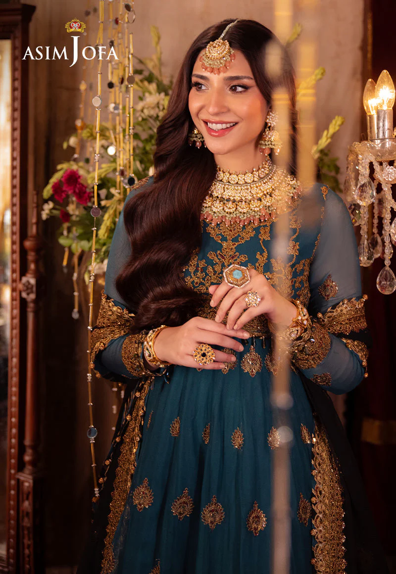 AJYVD-09 EMBROIDERED CHIFFON STITCHED 2 PCS - Image 4