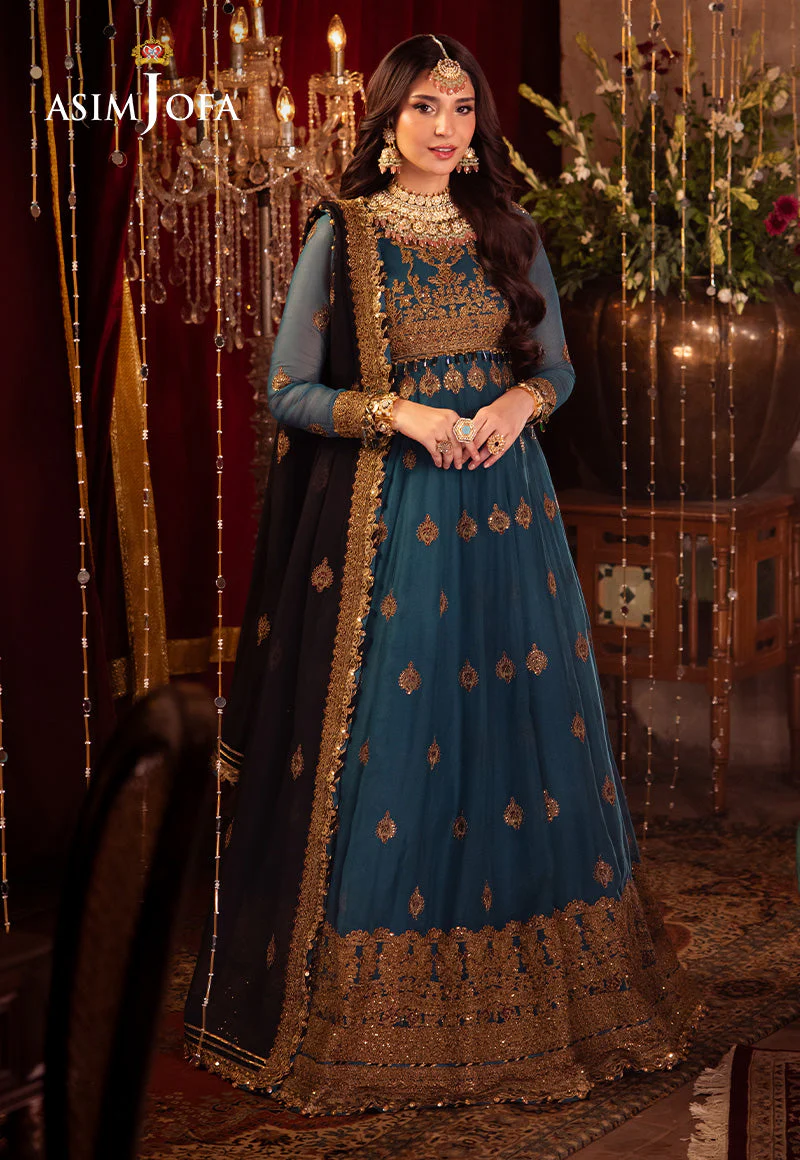 AJYVD-09 EMBROIDERED CHIFFON STITCHED 3 PCS