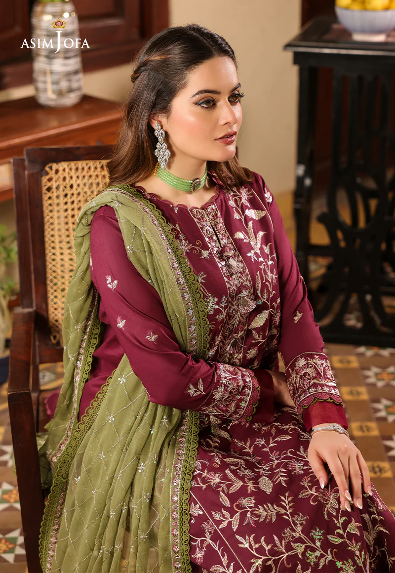 AJZB-11 EMBROIDERED CAMBRIC 3 PCS - Image 3