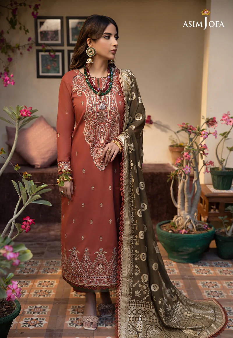 AJZB-14 EMBROIDERED CAMBRIC 3 PCS - Image 4