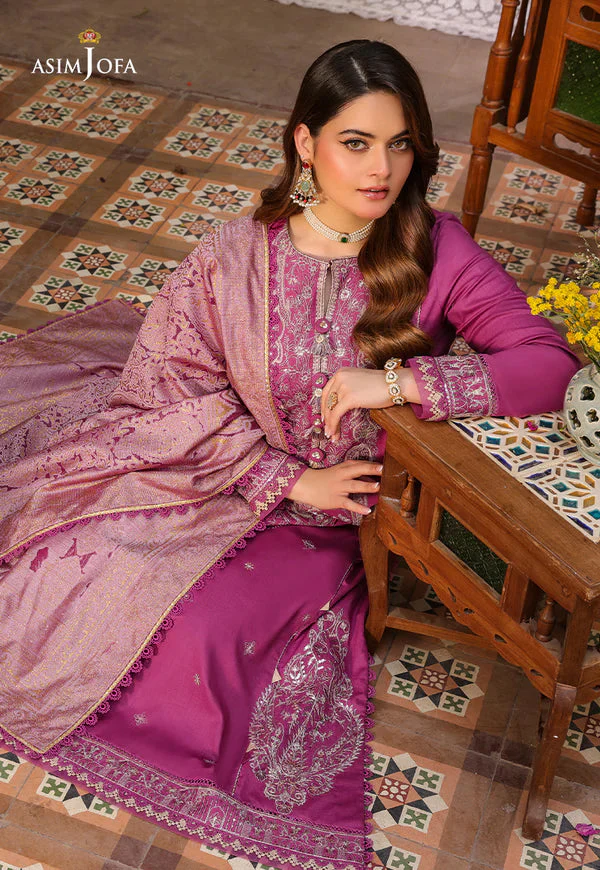 AJZBD-07 EMBROIDERED CAMBRIC STITCHED 3 PCS - Image 3