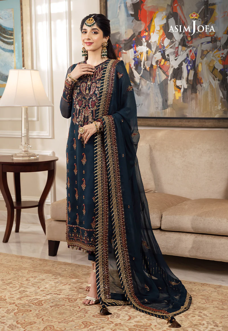 AJZS-03 EMBROIDERED CHIFFON 3 PCS