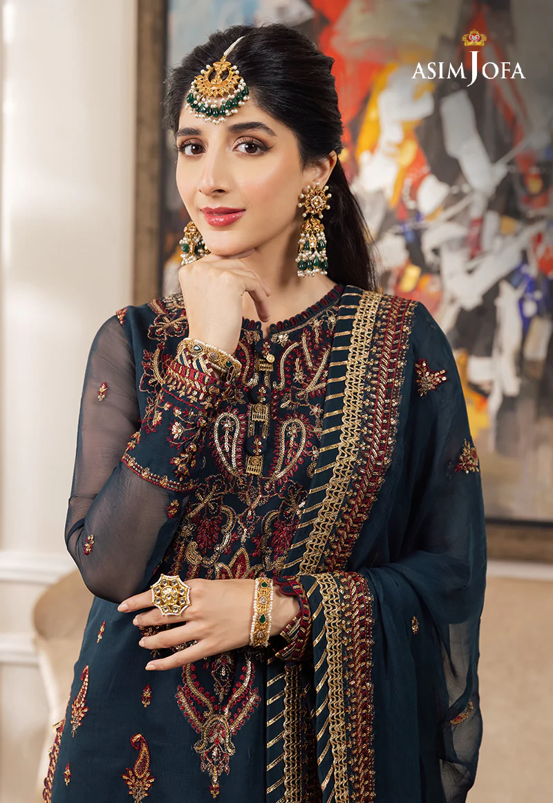 AJZS-03 EMBROIDERED CHIFFON 3 PCS - Image 2