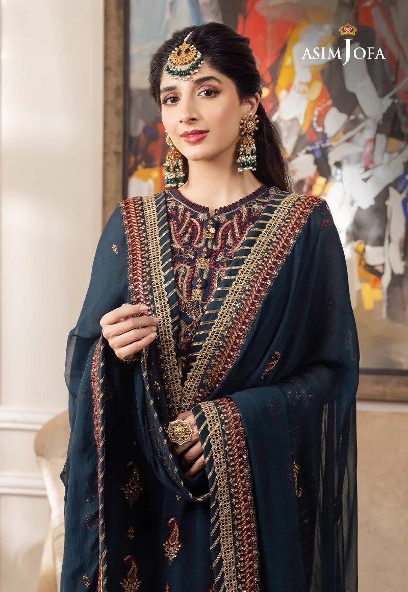 AJZS-03 EMBROIDERED CHIFFON 3 PCS - Image 4