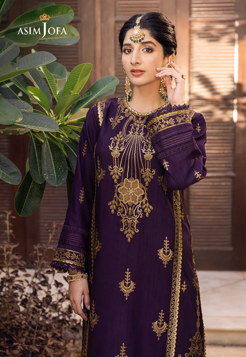 AJZSD-13 EMBROIDERED RAW SILK 1 PC - Image 2