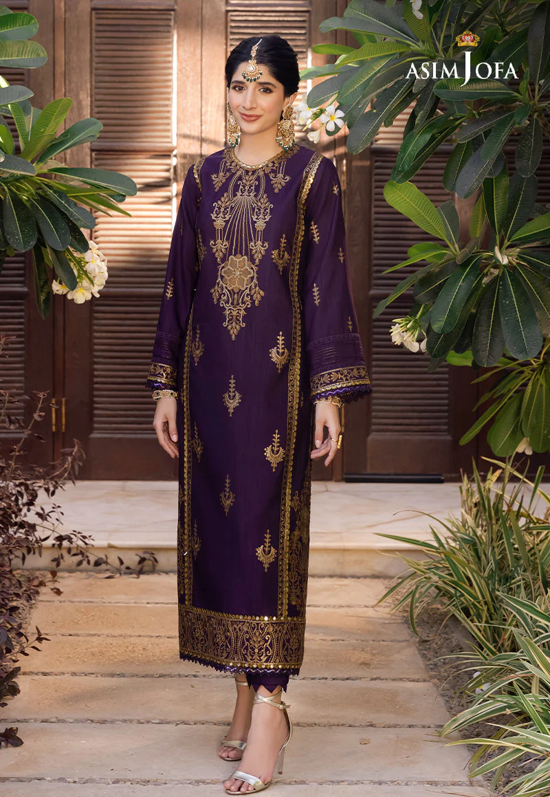 AJZSD-13 EMBROIDERED RAW SILK 1 PC - Image 5
