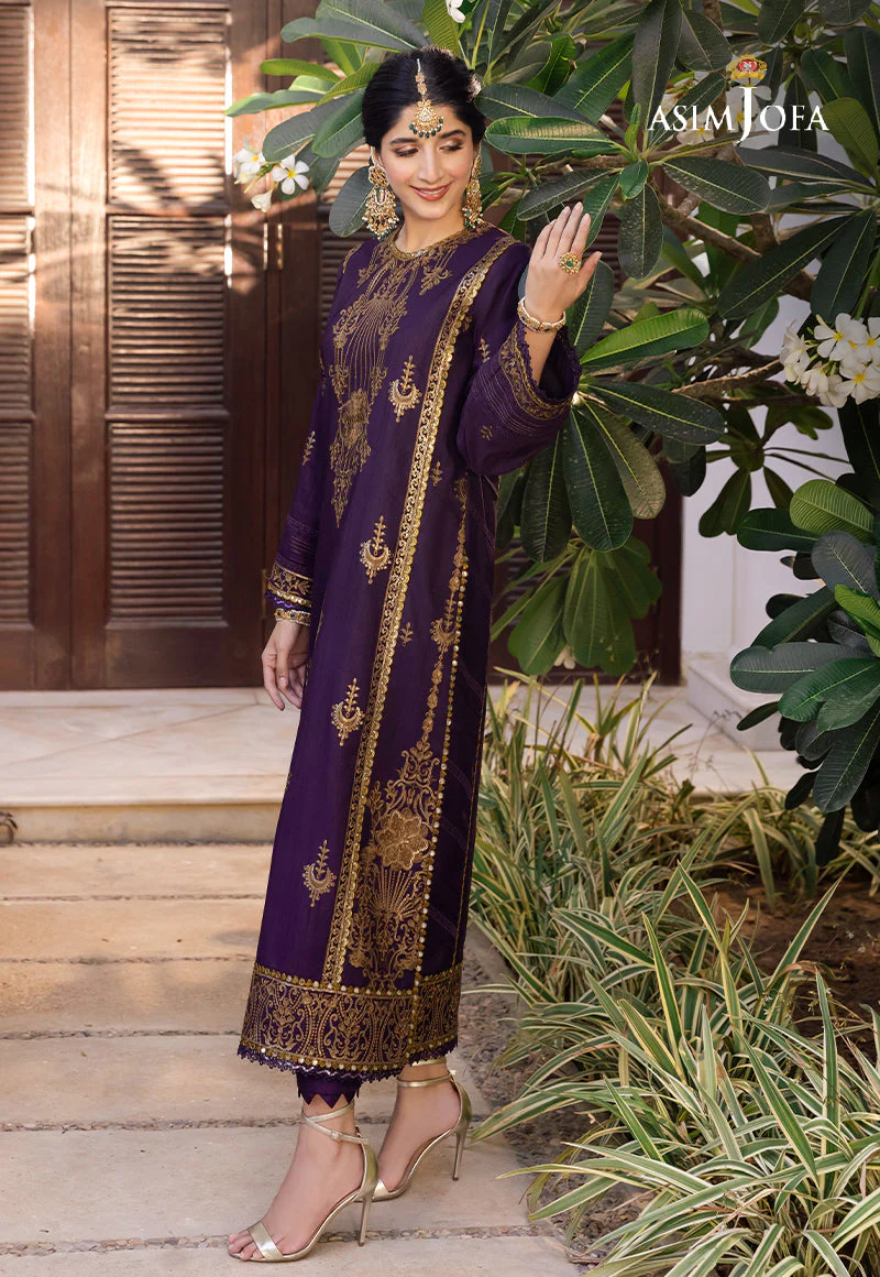 AJZSD-13 EMBROIDERED RAW SILK 1 PC - Image 6