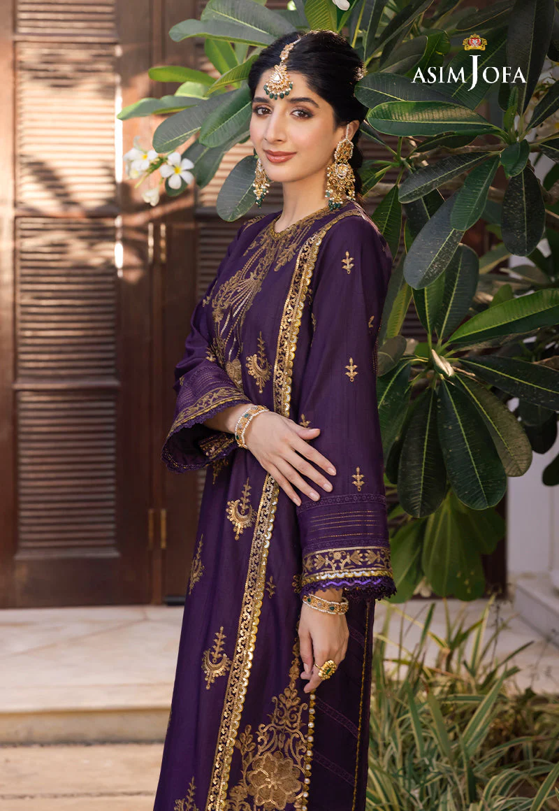 AJZSD-13 EMBROIDERED RAW SILK 1 PC - Image 7