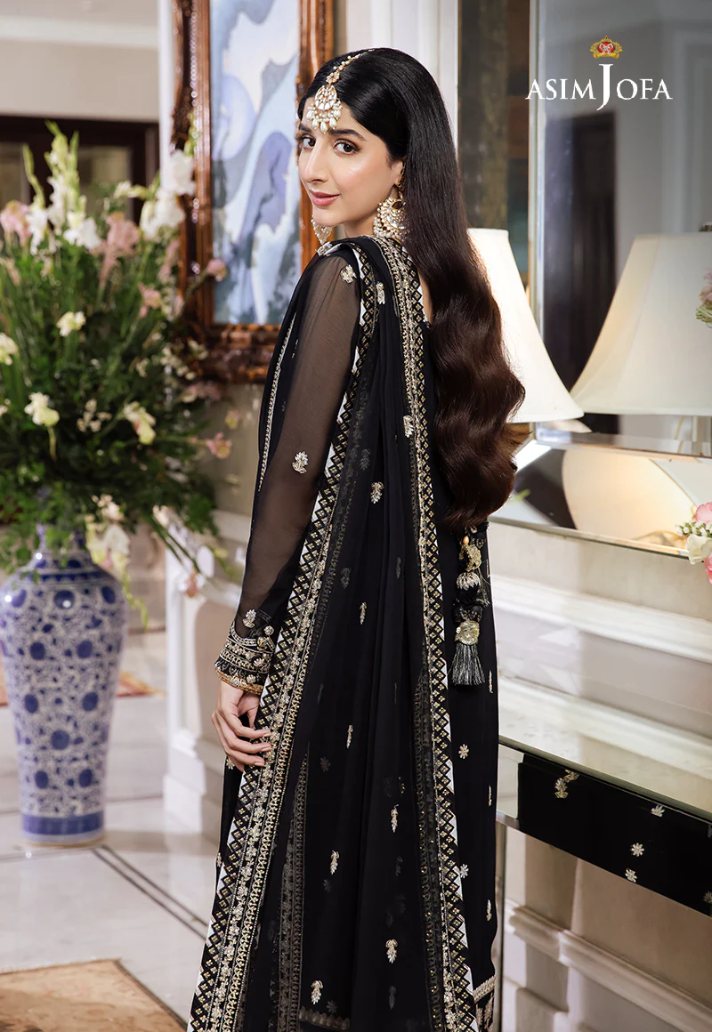 AJZS-14 EMBROIDERED CHIFFON 3 PCS - Image 3