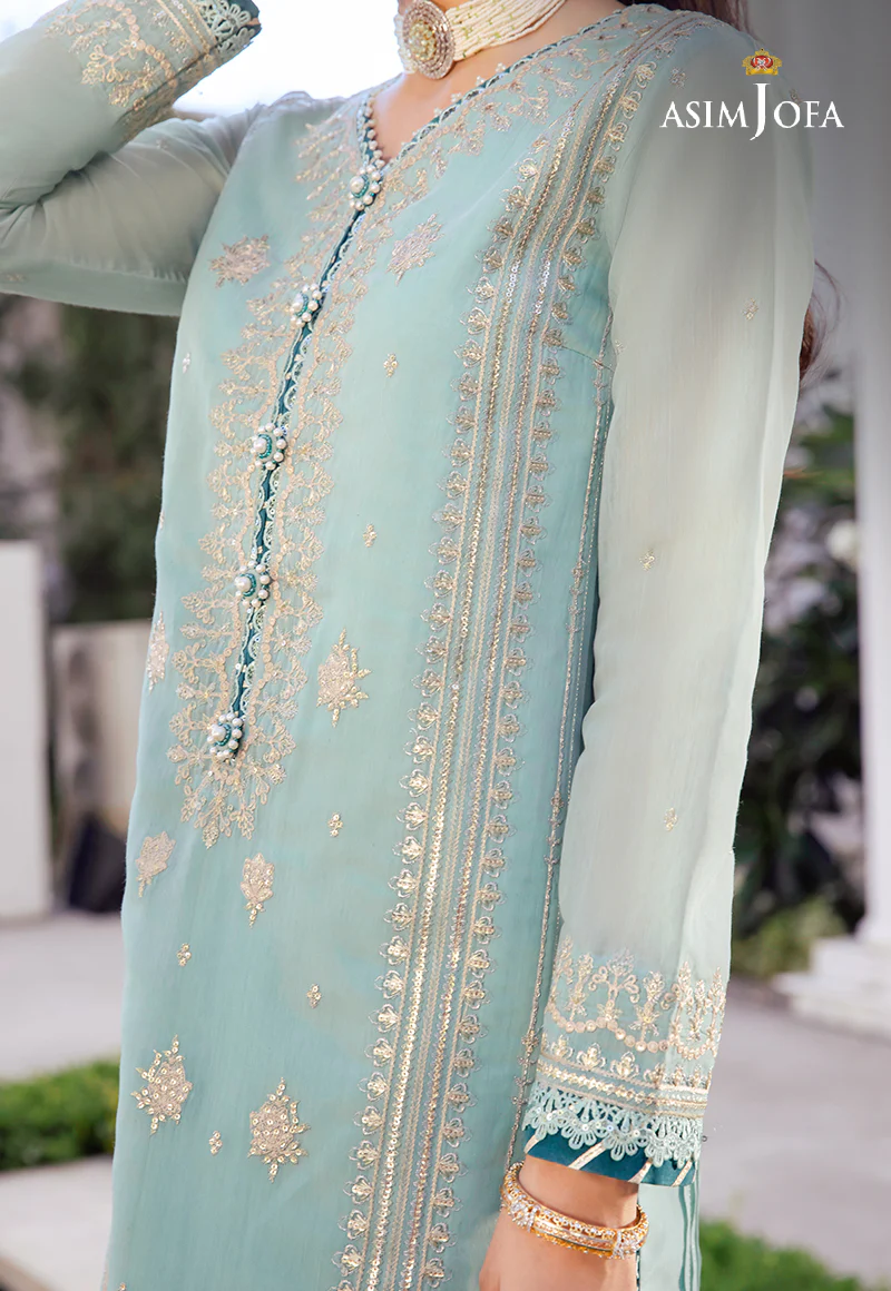AJZS-26 EMBROIDERED CHANDERI COTTON 1 PC - Image 5
