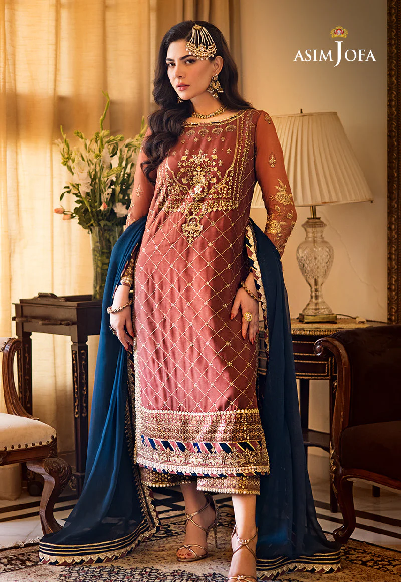 AJZSD-29-XS EMBROIDERED CHIFFON 3 PCS
