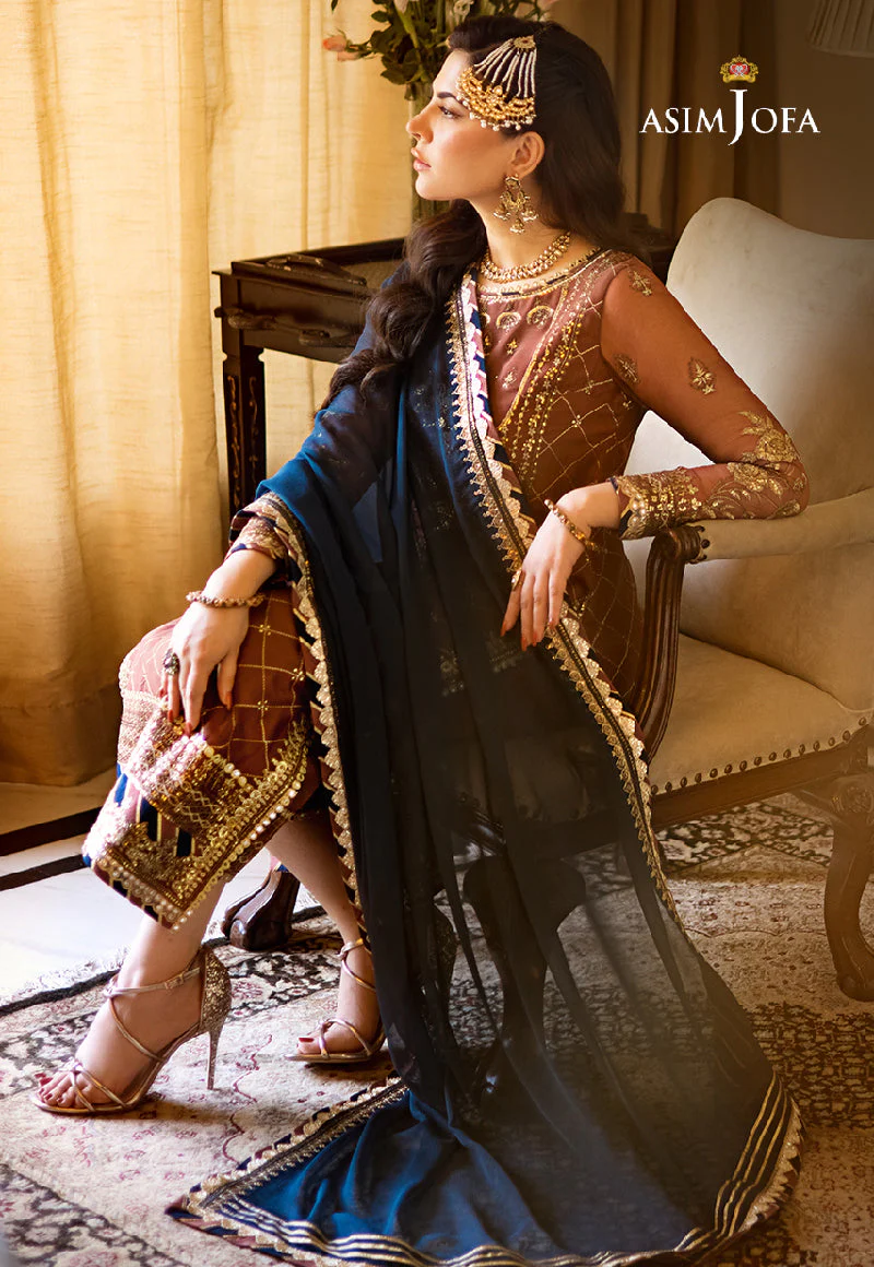 AJZSD-29-XS EMBROIDERED CHIFFON 3 PCS - Image 4